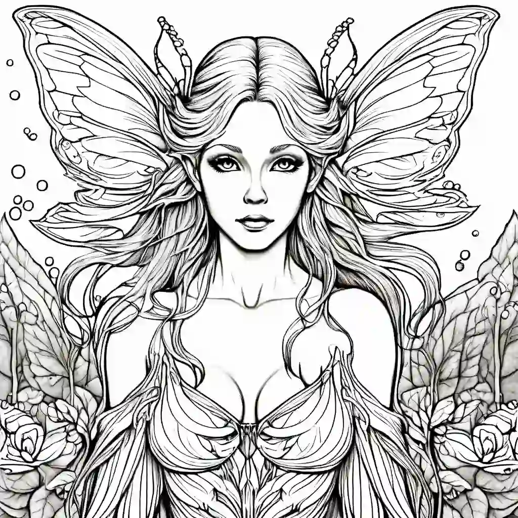 River Fairy coloring pages